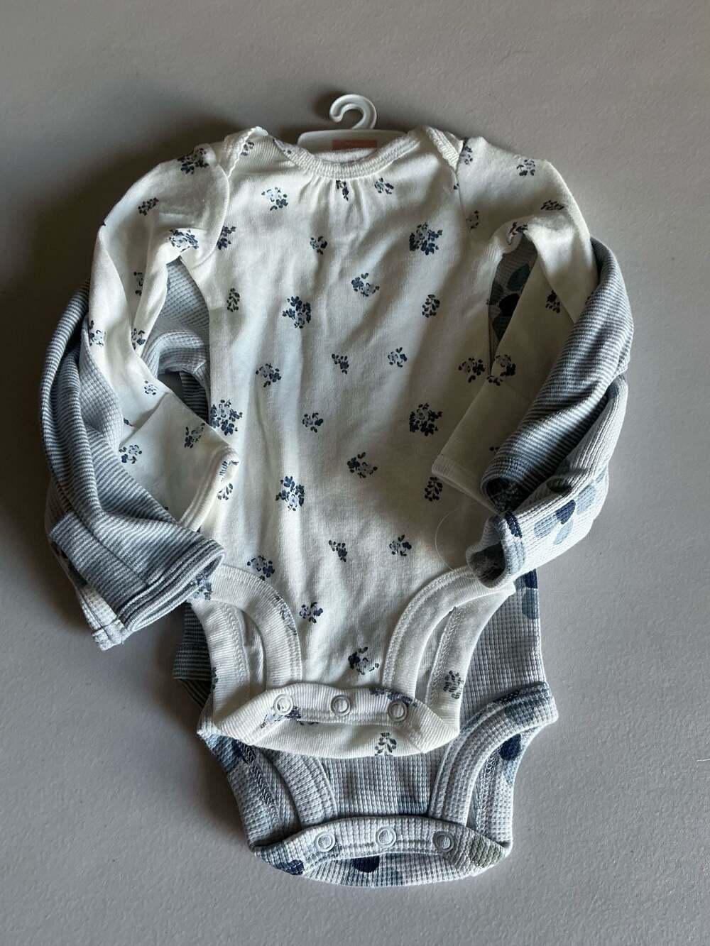 Carter's Newborn Baby Girl 3-Pack Long Sleeve Floral Bodysuits